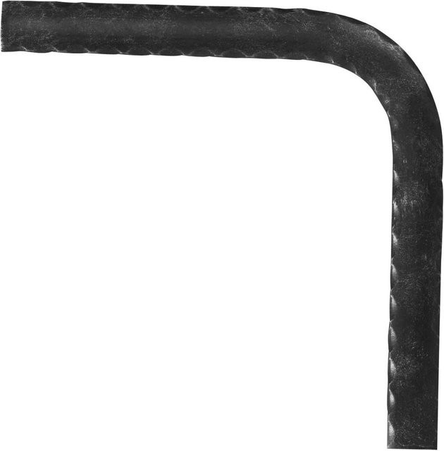 FeNau Handlauf-Bogen 90 Grad aus Stahl in Schwarz, Durchmesser: 40 mm, Dicke: 8 mm - Bild 1
