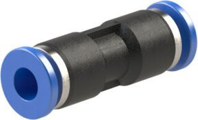 Riegler Gerade Steckverbindung Blaue Serie mini für Schlauch-Außen-Ø 3 mm in Blau - Bild 1