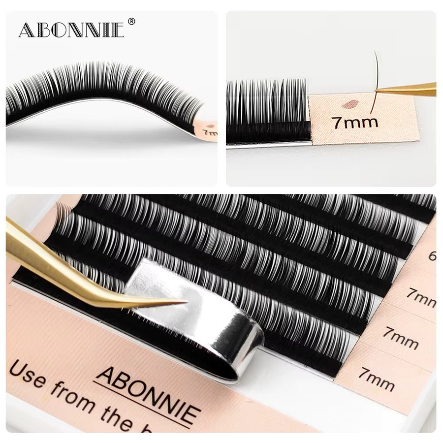Abonnie Einzelwimpern Klassische Wimpernverlängerung, Black, Unisex - Bild 2