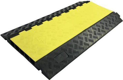 Schwabe Kabelbrücke 63255 aus Gummi in Gelb mit 5 Kanälen und 880 mm Länge - Bild 1