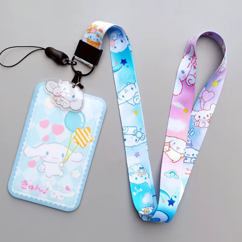 Sanrio Kartenanhänger Cinnamoroll, PVC, Halstasche, Schlüsselanhänger - Bild 2
