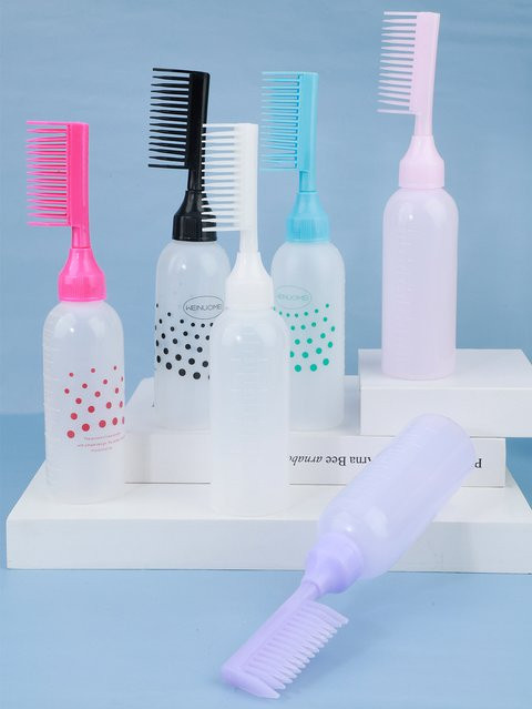 RANCAI Haarfärbeflasche mit Shampoo-Bürste und Kamm, Unisex - Bild 1