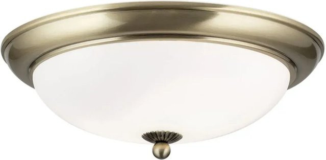 Orion Leuchten Deckenleuchte Empira in Antik mit Glas und Metall, Durchmesser: 35 cm - Bild 1