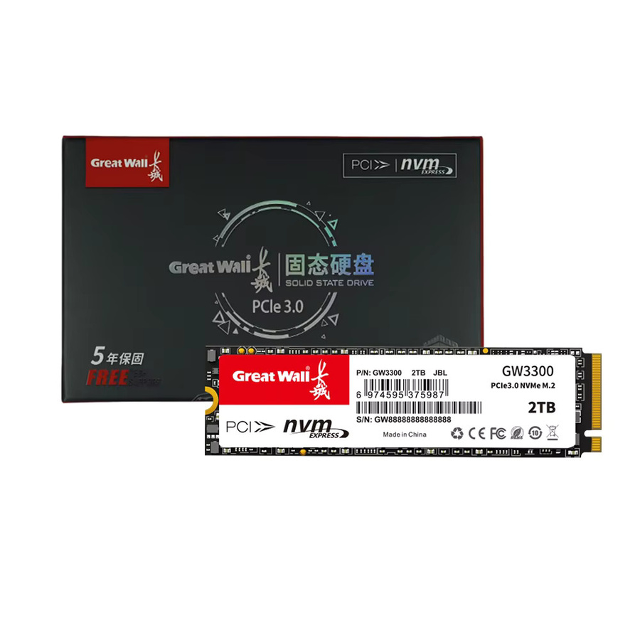 Great Wall M.2 NVMe PCIe 3.0 SSD Interne Festplatte in Schwarz - Bild 4