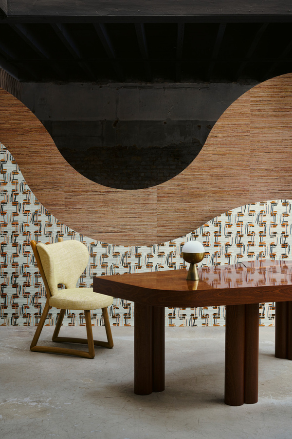 Arte International Wallpaper Sambe Natural Black in Textiloptik - Bild 1