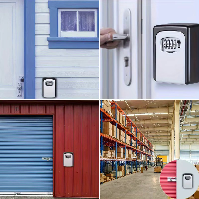 Bnation Ultra-Secure Flip-Top Schlüsselsafe in Schwarz aus Metall und Kunststoff mit Kombinationszifferblatt und Passwortsperre - Bild 5