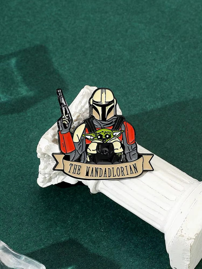 Star Wars Brosche, Cartoon-Emaille, Bunt, Unisex - Bild 3