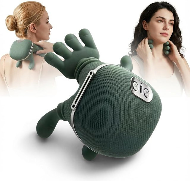 PAQIN Bionic Nacken- und Schultermassagegerät, Green, Unisex - Bild 1