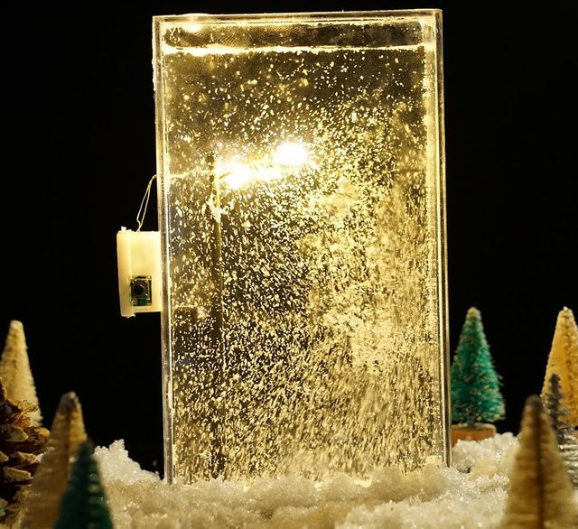 Advanced Snowy Night Flow Ma Nachtlicht, Straßenlaterne, DIY-Materialpaket - Bild 1