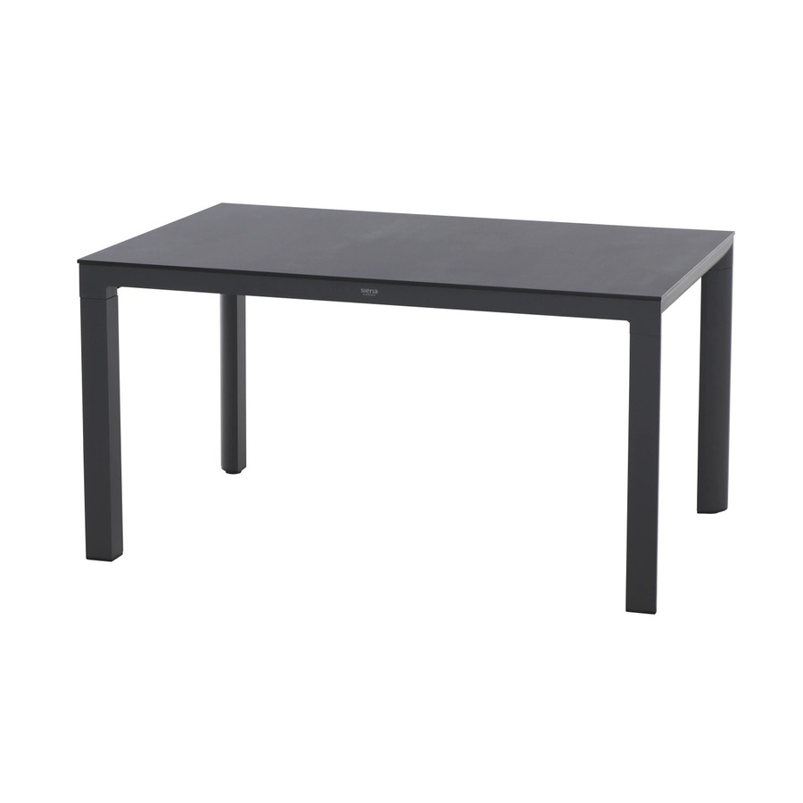 Siena Garden Gartentisch Silva Rechteckig aus HPL in Anthrazit Matt mit modernem Design für Garten und Außenbereich B/T: 140 x 90 cm - Bild 2