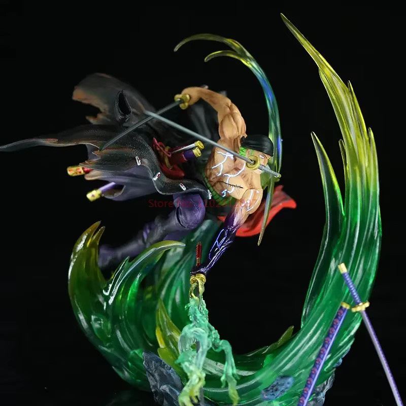 Bandai One Piece Roronoa Zoro Figur, Leuchtende PVC-Statue, 24cm - Bild 2