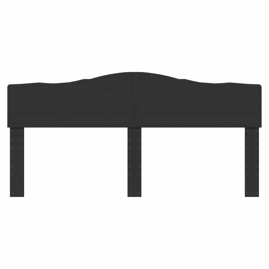vidaXL Kopfteil in Schwarz und Eichen-Optik aus Holzwerkstoff, Breite: 200 cm - Bild 2