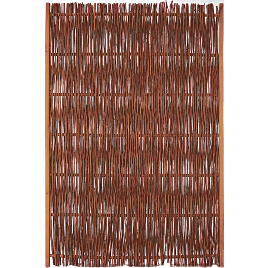 T & J Weidengeflechtzaun Fuego mit seitlichem Rahmen, braun, B/H: 120 x 180 cm - Bild 2