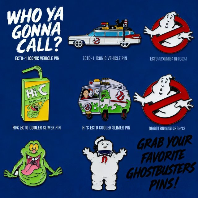 Bandai Brosche Ghostbusters Abzeichen, Legierung - Bild 1