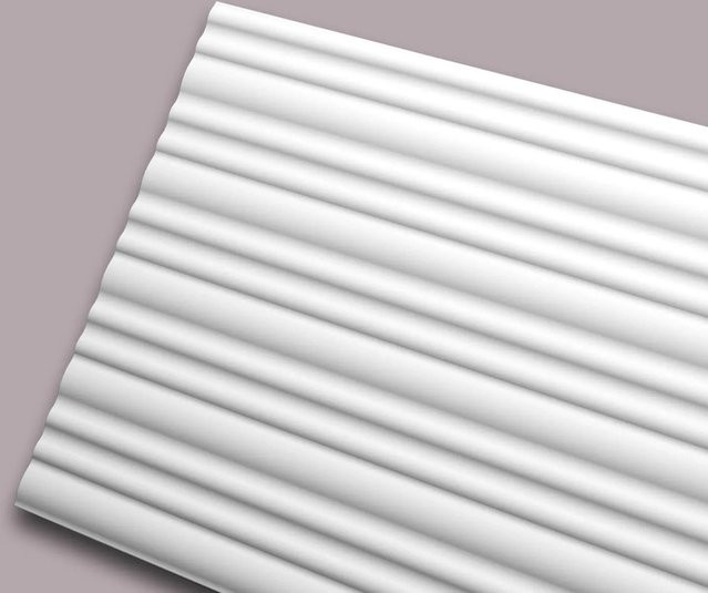 NMC Calando Arstyle 3D Wandpaneel Akustikpaneel Wandvertäfelung Weiß, B: 30 cm, H: 200 cm, T: 1,3 cm - Bild 1