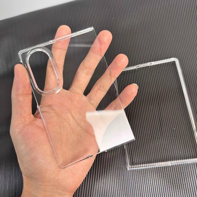 Transparente 2-in-1 Schutzhülle für Samsung Galaxy Z Fold 8 mit Front- und Rückseitenabdeckung aus hartem PC - Bild 1