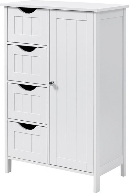 osoltus Badezimmerschrank Hampton Beistellschrank in Weiß, B/T/H: 55 x 30 x 82 cm - Bild 1