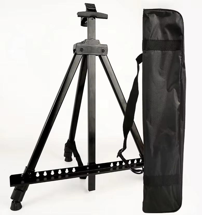 Verstellbarer Metall-Skizzenständer für Künstler in Schwarz, faltbarer Reise-Malständer inklusive Tasche für den professionellen Außeneinsatz - Bild 5