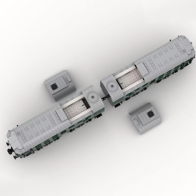 Moc DB-Baureihe V188, Eisenbahn-Zugmodell, Bausteine, Konstruktionsspielzeug - Bild 4