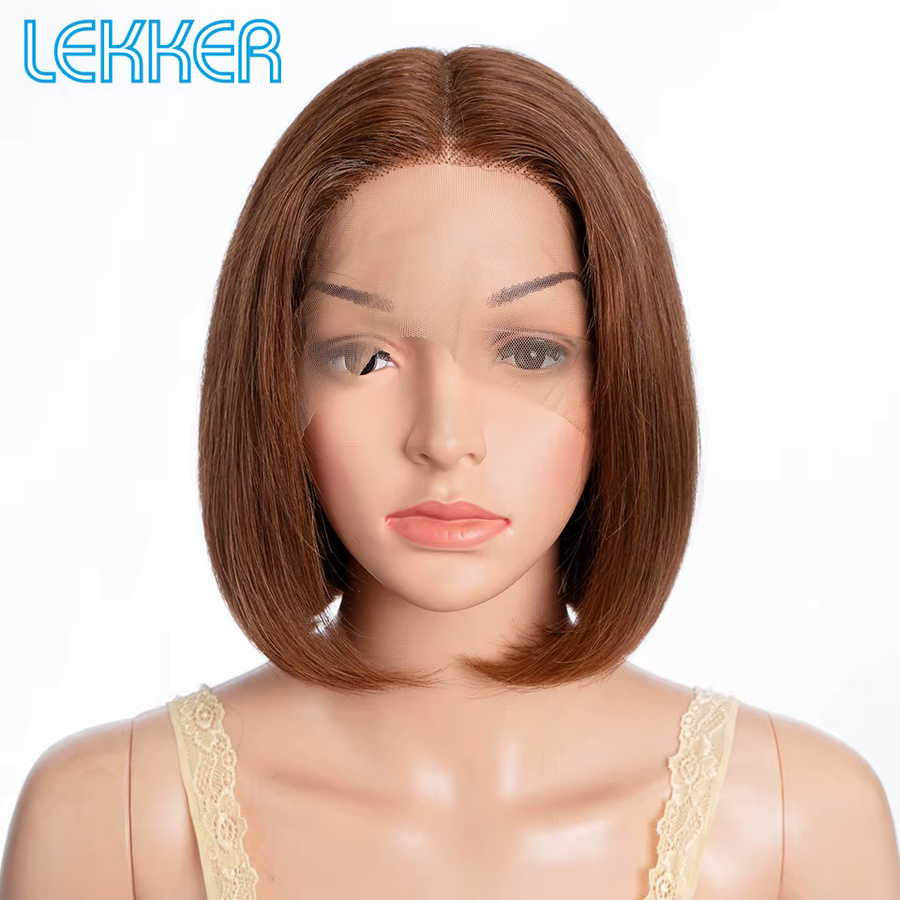 Lekker Perücke, Brauner Pixie-Schnitt, 100 % Echthaar, Damen - Bild 2