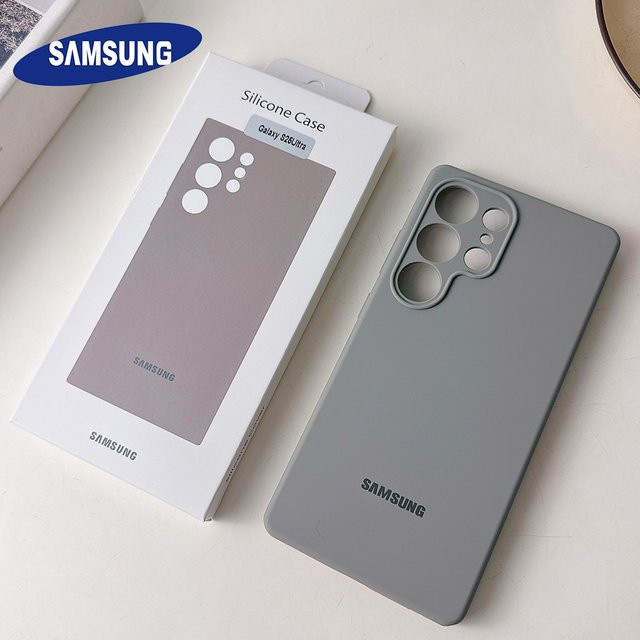 Original Flüssigsilikon Handyhülle für Samsung Galaxy S26 S25 S24 S23 S22 Ultra S24 Plus FE in Rot - Bild 1