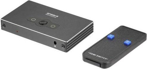 SpeaKa Professional SP-HSW-300 2 Port HDMI-Switch in Schwarz mit UHD 8K @ 60 Hz und UHD 4K @ 120 Hz Unterstützung - Bild 1