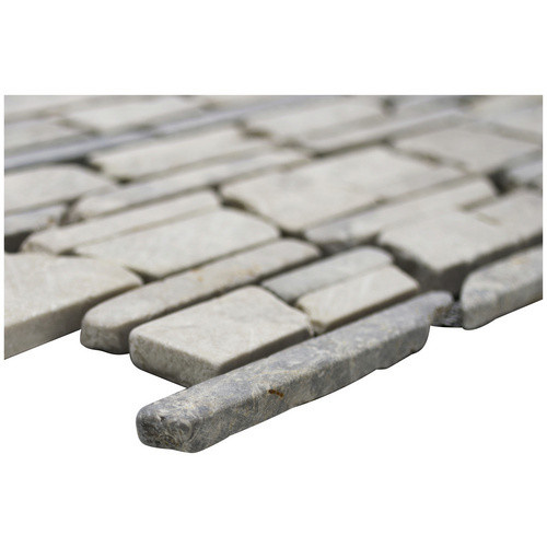 HuH Mosaikfliese Bali in Grau mit Steinoptik als Wand- und Bodenbelag, B/L: 30,5 x 30,5 cm - Bild 2