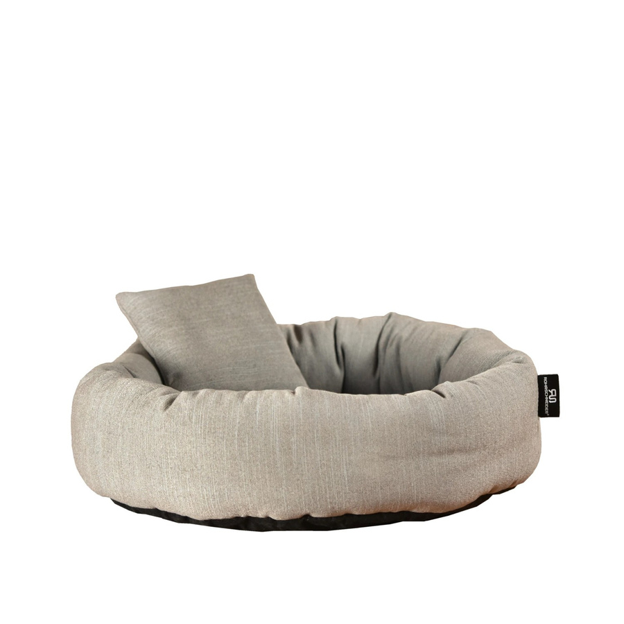 Rohrschneider Kuschelinsel für Haustiere aus recycelten PET-Flaschen, Grau, Durchmesser: 50 cm, Höhe: 15 cm - Bild 3