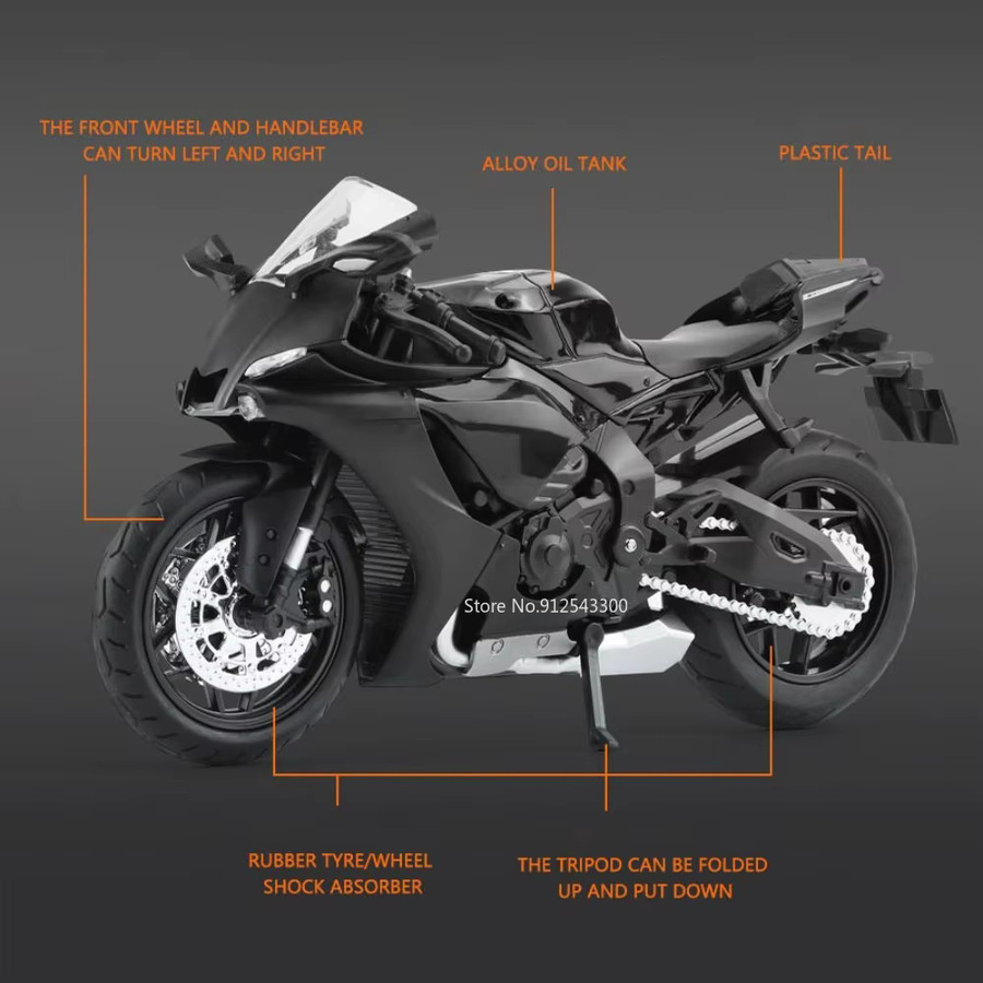 MAKEDA R1 V-REX Spielzeugauto, Modell, Maßstab 1:12, Metall, mit Licht und Sound - Bild 2