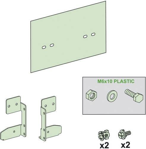 Schneider Electric LVS04624 PrismaSeT-P Linergy LGYE Isolator für Neutralleiterverbindung in Grün - Bild 1