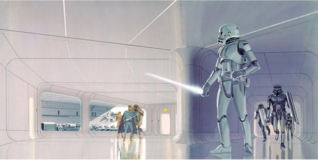 Komar Fototapete Vlies Star Wars Classic Stormtrooper in Weiß, Breite: 500 cm, Höhe: 250 cm - Bild 1
