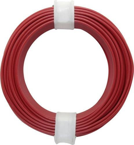 Donau Elektronik 105-0 Schaltdraht einadrig 1 x 0,20 mm² Rot 10 m - Bild 1