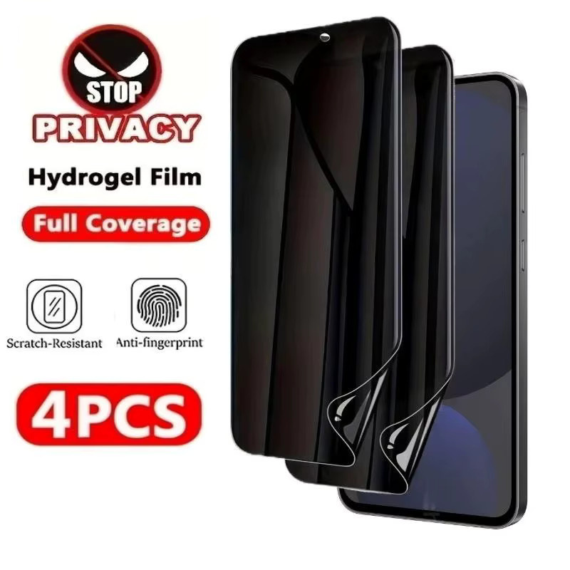 4er-Pack Hydrogel-Sichtschutzfolie für Xiaomi Redmi 13C 12C 10C 10A 9C und Note 11 9s Pro Max - Bild 5