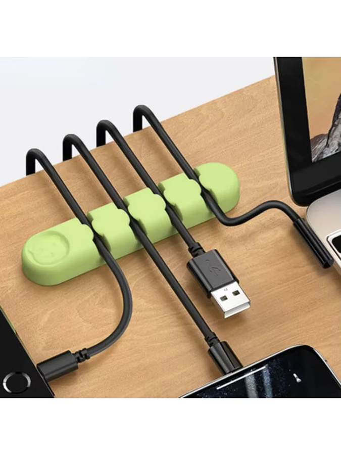 Wsellda Desktop-Kabel-Organizer aus Silikon mit selbstklebender Fixierung zur Kabelaufbewahrung - Bild 4