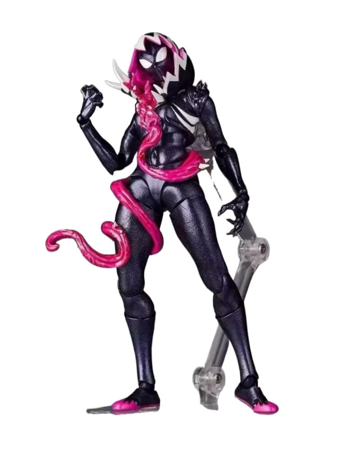 Kaiyodo Marvel Venom Gwen Actionfigur, Einzelfigur, Kunststoff, Schwarz - Bild 3