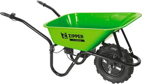 Elektrische Schubkarre Zipper ZI-EWB500, 500W, 75l, Grün, Traglast max. 150kg - Bild 2
