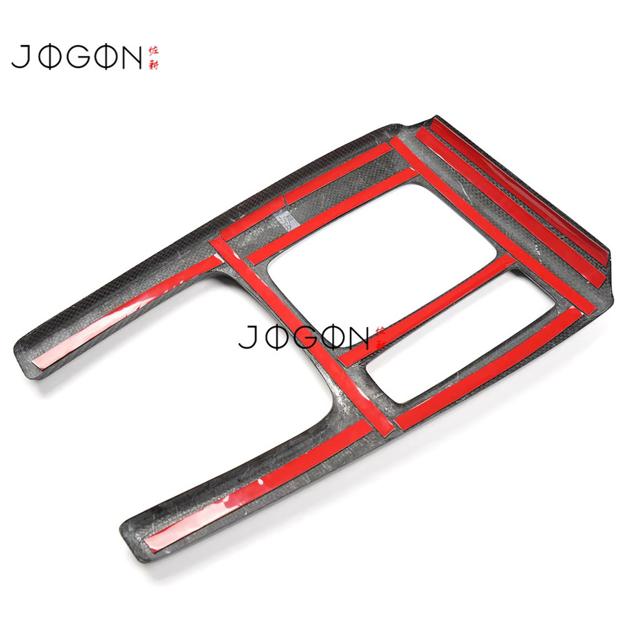 JOGON Echtcarbonfaser Mittelkonsole und Schalthebelabdeckung für Honda Civic Type R FL5 2023-2026, Schwarz - Bild 2
