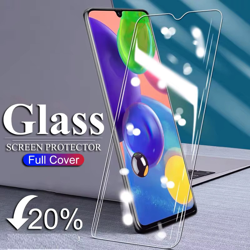 3er-Set gehärtetes Schutzglas für Samsung Galaxy A02 A12 A22 A32 A42 A52 A72 F02S F12 F41 F52 F62 M02 M12 M32 M42 M62 in Transparent - Bild 3