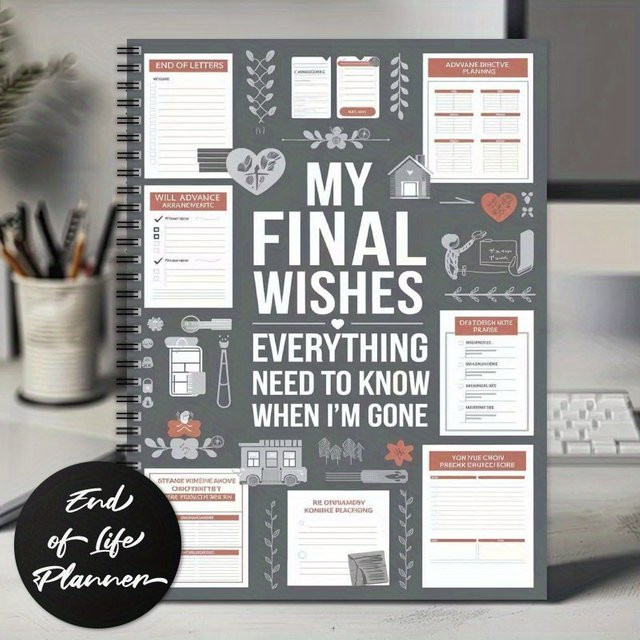 End Of Life-Planer Arbeitsbuch-Organizer aus Papier in gemischten Farben - Bild 1