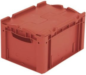 Bito Eurostapelbehälter XL mit Deckel XLD43221, Farbe: Rot, B/T/H: 40 x 30 x 23,8 cm - Bild 1