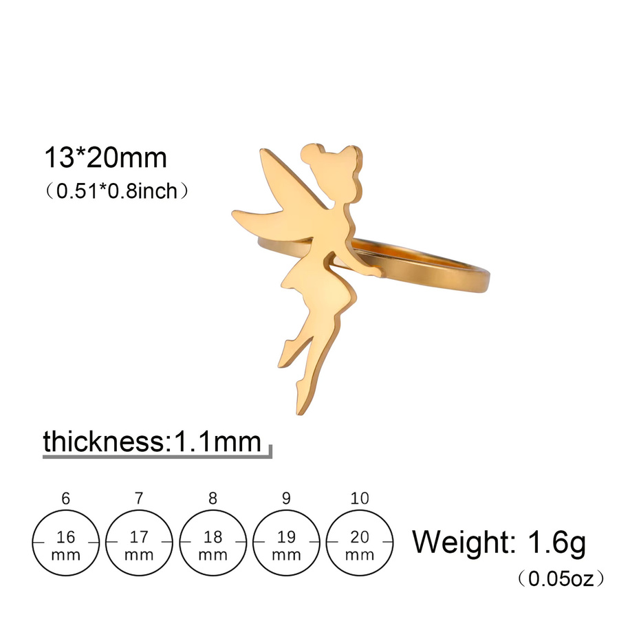 Cazador Ring Edelstahl, Gold, Damen - Bild 3