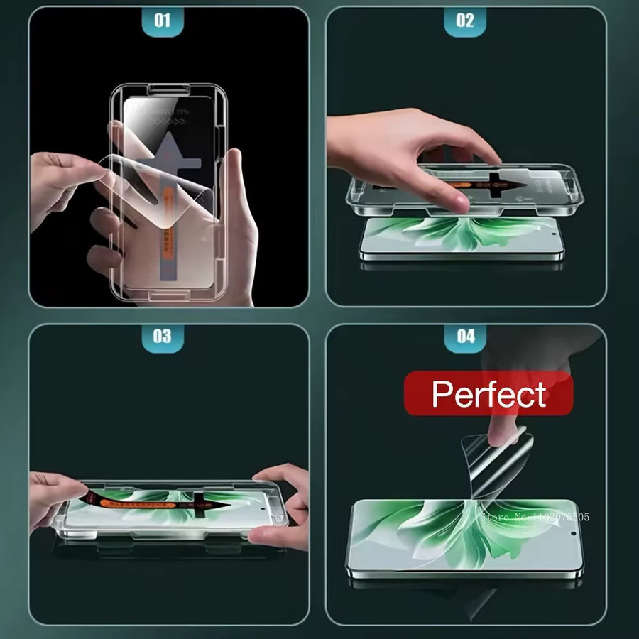 3er-Pack HD-Displayschutzfolie aus gehärtetem Glas für Motorola Moto Edge 60 Fusion 50 Pro 50 Ultra 60 Pro 40 30 Neo, transparent, mit Ein-Klick-Installation - Bild 2