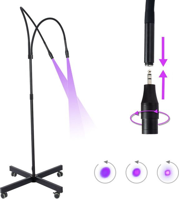 Vusum UV-Härtungslampe für Wimpernverlängerung, 5W 10W - Bild 1