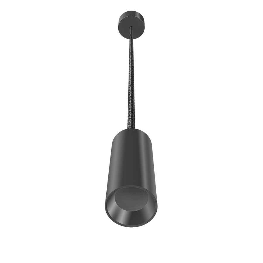 Luxvenum Pendelleuchte SIGNATURE GU10, 1-flammig, matt schwarz, Aluminium, Durchmesser: 15 cm - Bild 1