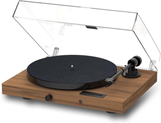 Pro-Ject JukeBox E1 mit OM5e Tonarm Plattenspieler Komplettsystem mit Bluetooth in Braun - Bild 1