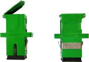 Televes Buchse-Buchse Adapter SC/APC OASCAPCN in Grün - Bild 1