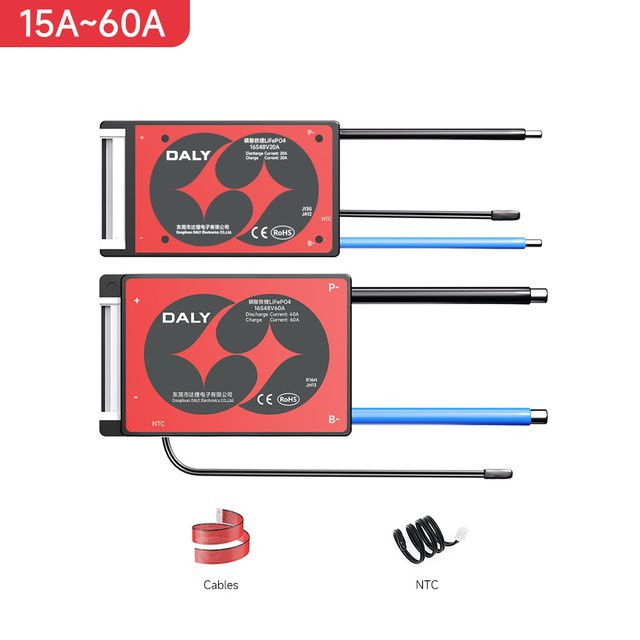 DALY BMS Li-Ion Batteriemanagementsystem mit NTC für Elektrofahrräder und Roller, Hard Case Version - Bild 1