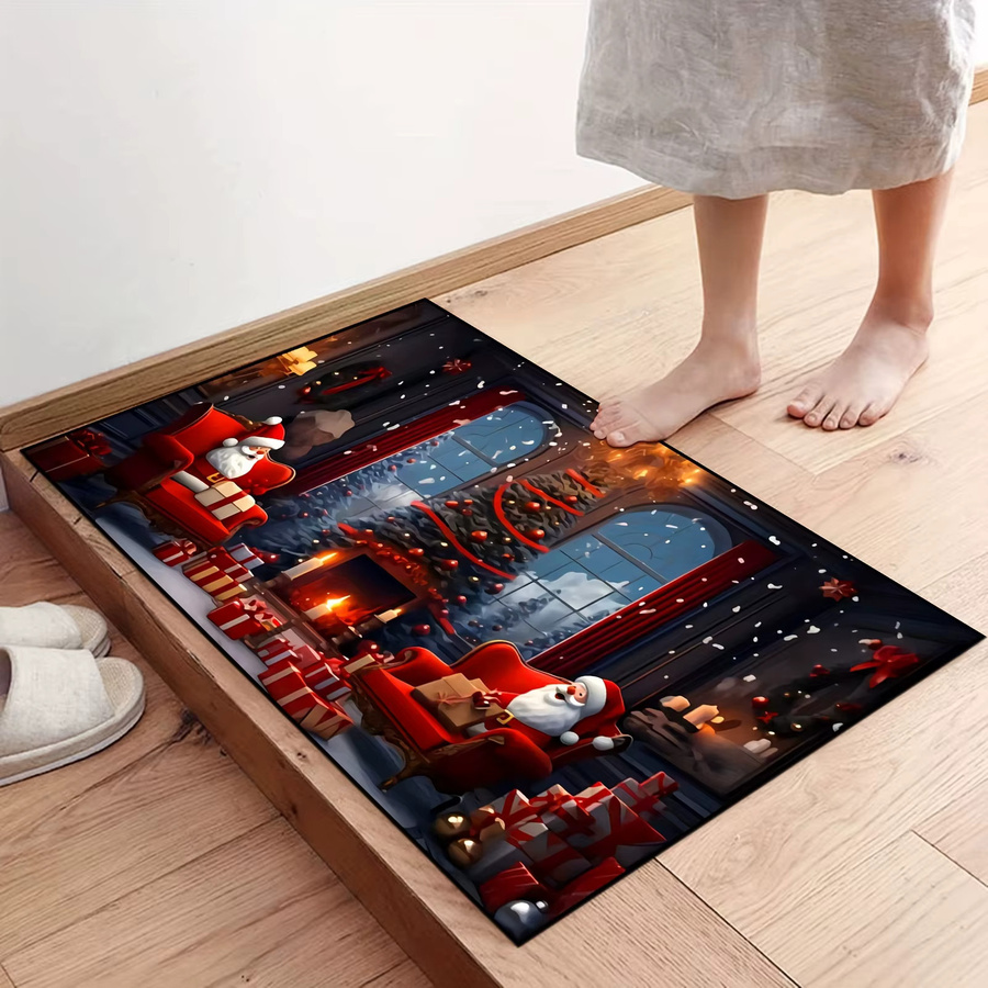 Vikama Weihnachtsteppich als weiche Fußmatte in Multicolour, B/T: 60 x 40 cm - Bild 3