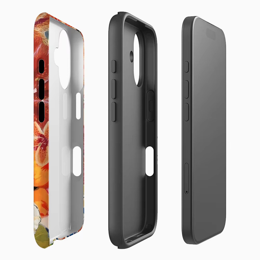 Tropical Mix Handyhülle für iPhone 18 17 16 15 14 13 12 11 Pro Max Plus Multicolor Doppelschichtige Rückabdeckung - Bild 2