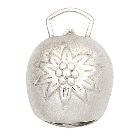 Colfem Anhänger Kuhglocke, 925 Silber, mattiert, Unisex - Bild 1